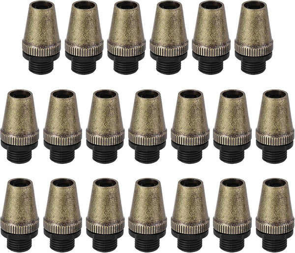 uxcell Cable Glands Strain Relief Cord Connector Grips Metal Bronze 20Pcs for