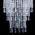 8.6 inches Sparkling Iridescent Beaded Chandeliers Diameter for Wedding Centerpiece Living Room Bedroom Event Party
