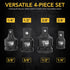LEXIVON Impact Socket Adapter Combo Kit, 7-piece Increaser, Reducer & Extension Set for Impact Driver Conversions
