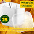 Large 6x8 Inch Anti-Spill Plastic Nacho Trays 25 Pack, Reusable 2 Compartment Boats for Dips, Snacks, and Fair Foods