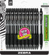 Zebra Pen Z-Grip Retractable Ballpoint Pen, Medium Point, Black, 108 Count