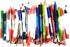 Wholesale Lot of 100 Misprint Ink Pens, Mixed Ball Point Plastic Retractable Pens