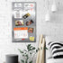 Essentially Yours Magnet and Message Board, Large 30 x 14 x 0.7 Inch Steel Bulletin Board, 2 Magnetic Dry Erase Pads