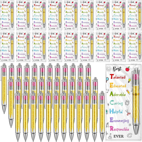 Sayglossy 72 Pcs Teacher Appreciation Gift Bulk Teachers Pens Bulk Thank You Gifts