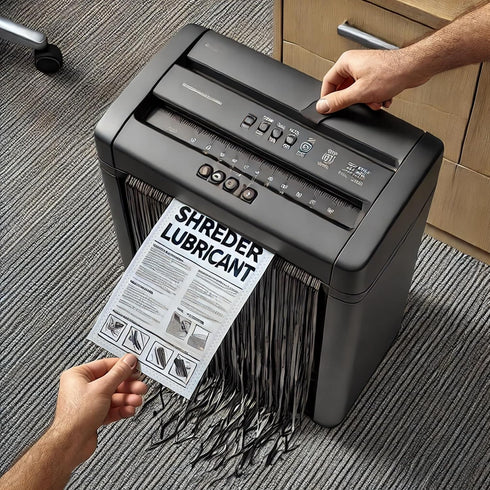 Aspakelle Sheets,24 Pack Sharpening,8.5"x6"Sharpening 1 15.8Gal Paper Shredder Lubricant Paper Shredder & Lubricating