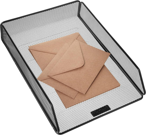 Mr. Pen Mesh Desk Organizer, Single Tray Letter and File Organizer for Desktop, Paper Holder