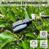 YOJOE 6 Foot Black Outdoor Extension Cord, 16/3 SJTW Waterproof Cable with 3 Prong Grounded Plug