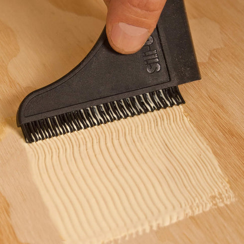 Sili Complete 4-Piece Silicone Glue Kit, Wood Glue with 2 Silicone Brushes, Tray & Comb Applicator Set