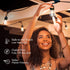 27 Commercial Bulbs 1W 12 Bulbs Brightech Ambience Pro Ft Solar Powered String Lights - Grade Waterproof Patio Lights