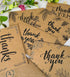 T&M Quality Designs LLC 150 10 4x6 Inch Thank You Cards with Matching Brown Kraft Envelopes and Stickers - Elegant