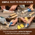 DIY04 Set BeaverCraft Wood Spoon Carving Kit for Beginners - Whittling Includes Spoon Carving Tools, Sloyd Whittling