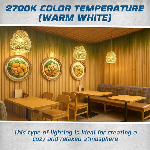 G16.5 Bulb 25W E12 135 2700K Bulb Pack 2 OHLECTRIC Half Chrome Light with Base and Lumens | Warm White Color