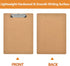 Happyhapi Clipboards 28 Pack - Hardboard Office Clipboards Standard A4 Size (9 x 12.5 Inches)