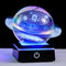 3d Solar System Model Galaxy Crystal Ball 80mm 3.15inch - Saturn Shape