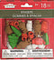 Christmas Pencil Top Erasers, Package of 18