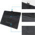 Wisdompro ID Badge Holder with Retractable Keychain, 2-Sided PU Leather Pass Card Holder, 2 Card Slots, Black,