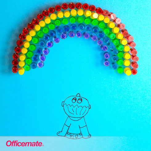 Officemate Translucent Push Pins, 35710