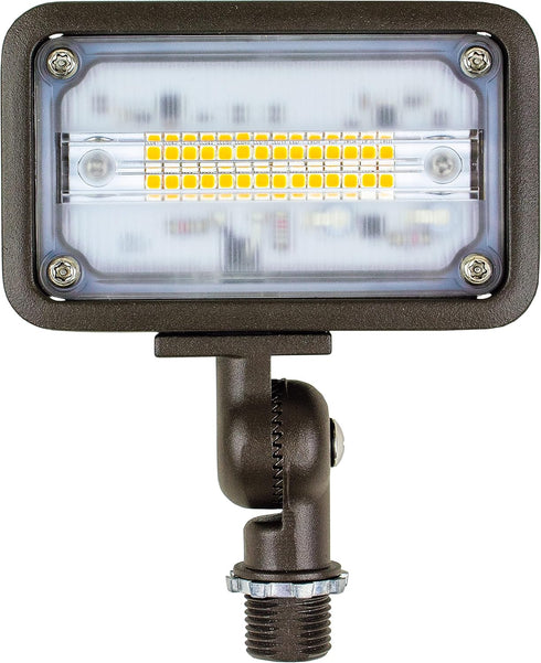 WW15BRZ 16-Watt 1500 3000K 120V, 1/2" Newhouse Lighting Outdoor Die-Cast Aluminum LED Wall Wash Flood, Weatherproof