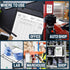 Two Point (25-Pack) 11 16.5 inch Huge Magnetic Dry Erase Pockets by - Portrait - Fits x Pages, Black Dry Erase Sleeves