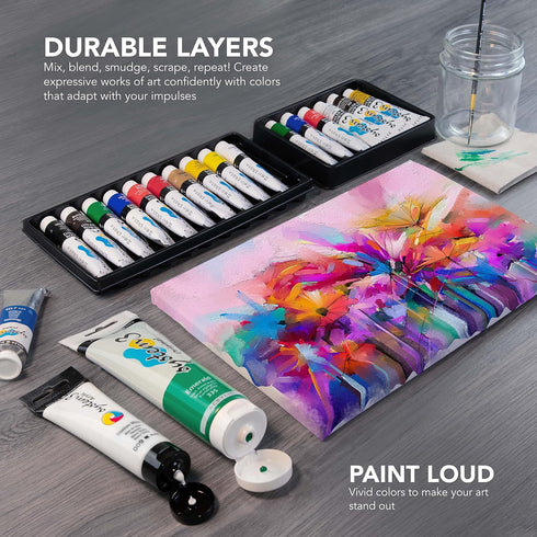 Daler Rowney System3 Acrylic Paint Tube, Warm Grey, 150ml - Artist Supplies for All Skill Sets