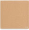 U Brands 14” x 14” Frameless Square Cork Bulletin Board, Natural with Push Pins, 1 Count