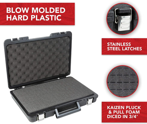 17 12 3 True Position Tools - Universal Hard Carrying Case with Premium Kaizen Pick and Pluck Foam - Protects