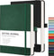 RETTACY Bullet Dotted Journal 2 Pack, A5 Dotted Grid Journal Notebook with 160 Numbered Pages per Pack, 120 GSM