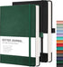 RETTACY Bullet Dotted Journal 2 Pack, A5 Dotted Grid Journal Notebook with 160 Numbered Pages per Pack, 120 GSM
