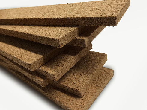 Jelinek Cork Thick Bulletin Board Strips (8 Pack) 36 x 3.5 x 0.5 inches