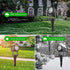 6000K IP65 2-in-1 9.8ft T-SUNUS Christmas Solar Spot Lights Outdoor White Waterproof Landscape Spotlights, Cable