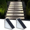 AUDLES LED Solar Step Lights Waterproof Outdoor Stair Lights, Solar Deck Light