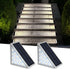 AUDLES LED Solar Step Lights Waterproof Outdoor Stair Lights, Solar Deck Light