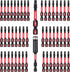 50 Pieces T20 2 In. Impact Tough Magnetic #20 Torx Head Power Bits, S2 Alloy Steel Set with Impact Bit Holder