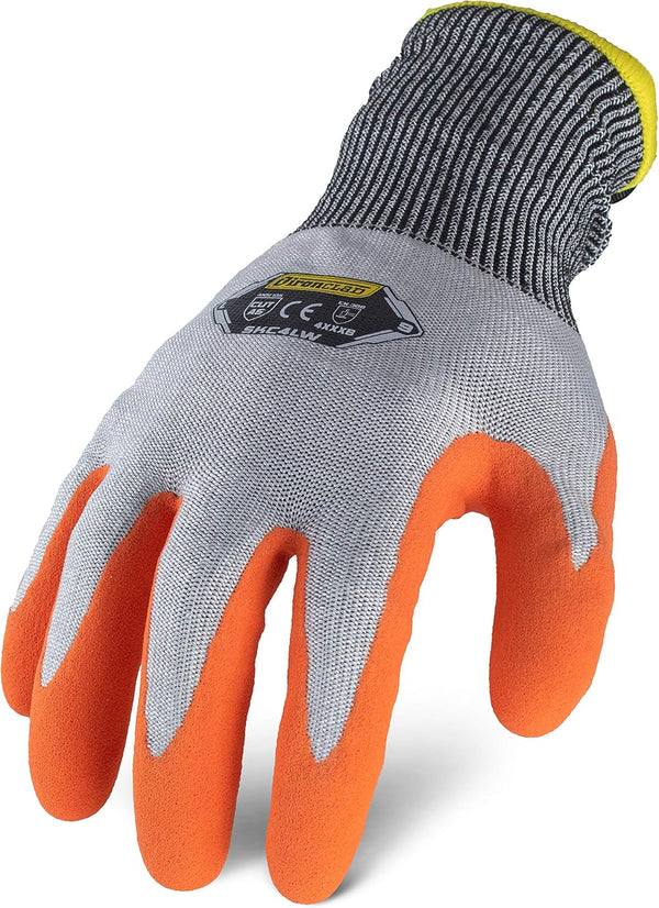 Ironclad Insulated Cut Resistant Latex Glove, Sandy Latex Coating, A6 Cut Resistant, Sizes XS-XXL (1 Pair)