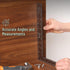 Mr. Pen Framing Square - 8 inch x 12 inch Silver Carpenter Square, Right Angle Ruler, Framing Tools