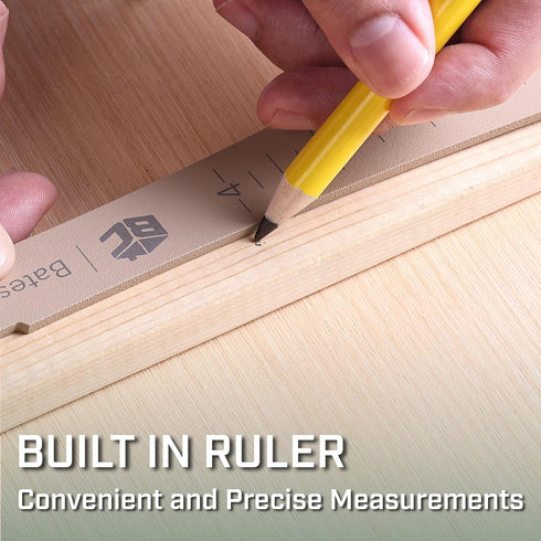 Bates Pry Bar Scraper: 9.5-Inch Carbon Steel Pry Tool for Baseboard and Trim