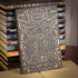 Unlined Journal - A5 Blank Sketchbook with Crosses 3D-Embossed Art Pattern, 8.4" x 5.7", 100 Sheets, 200 Pages, Gift