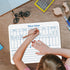 Dry Erase Place Value White Board, 9" x 12" Double Side Table Math Manipulatives Lapboard for Kids Classroom