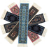Set of 5 Colorful Rug Bookmarks - Miniature Oriental Style Design for Reading, Novelty Office Accessories