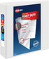 Avery Heavy-Duty View Binder (79832) - 2" Rings, Color (White, Orchid, Red, Black, Mint), 1 Binder