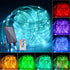 Nazuwke 33FT Solar Rope Lights Outdoor Waterproof, 18 Colors Changing Fairy String