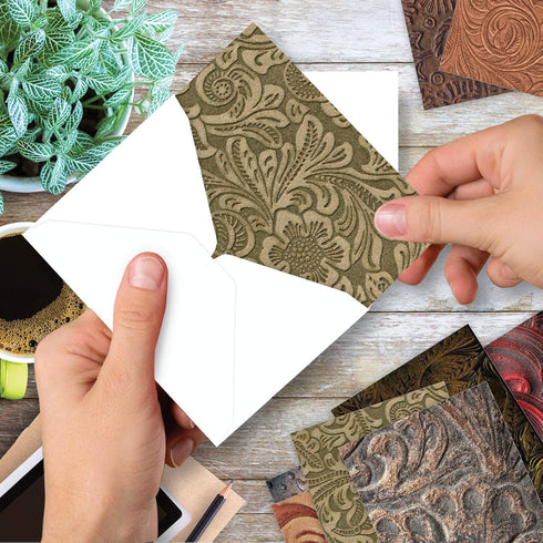 The Best Card Company, 10 Colorful Blank Note Cards with Envelopes, Assorted Boxed Set, 4 x 5.12 Inch