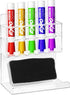 MyGift Wall Mounted Clear Acrylic Dry Erase Marker Holder for 5 Markers and Eraser, Office Accessories