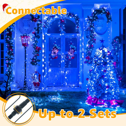 200 66 130 Ollny RGB Valentine's Day Lights Outdoor LEDs FT, Modes Color Changing Connectable Christmas Lights