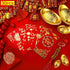 Zhanmai 30 Set 6.69 Inch 3.54 Inch 5 Pcs Vietnamese New Year Red Lucky Money Envelope x Various Designs New Year