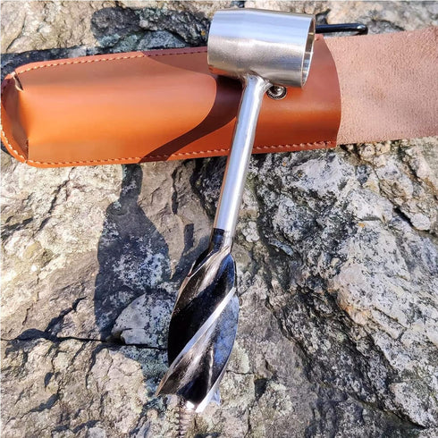 Scotch Eye Auger Wood Drill, Bushcraft Survival Tool for Camping and Outdoor Wood Pegs