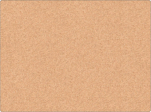 U Brands Cork Canvas Bulletin Board, 24 X 18 Inches, Frameless Design