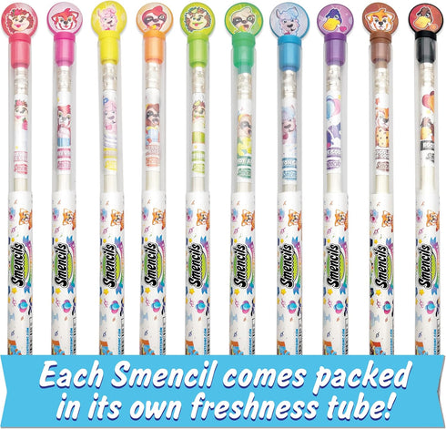 Party Smencils - Scented Graphite HB #2 Pencils, 10 Count, Gifts for Kids and School Supplies
