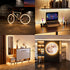 5V Remote,6.56ft Dimmable 3000K PAUTIX USB COB LED Strip Lights UL-Listed Dotless LED Lights with RF Warm White TV