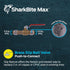 SharkBite Max 1/2 Inch Slip Ball Valve, Push to Connect Brass Plumbing Fitting